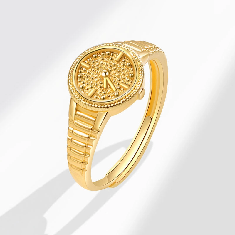 Wholesale Copper Non-stop Word Watch Ring
