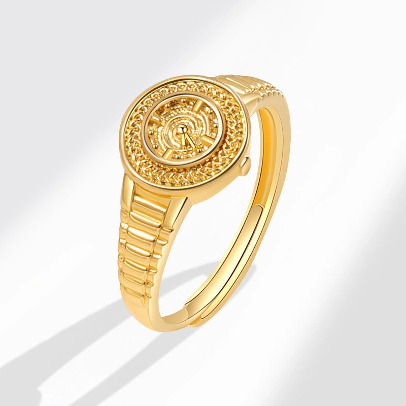 Wholesale Copper Non-stop Word Watch Ring