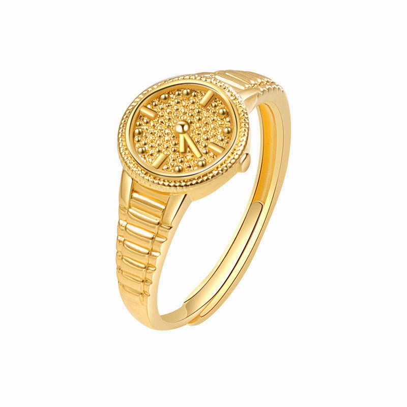 Wholesale Copper Non-stop Word Watch Ring