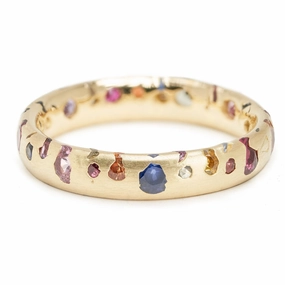 Wholesale Copper Rainbow 18K Gold Ring
