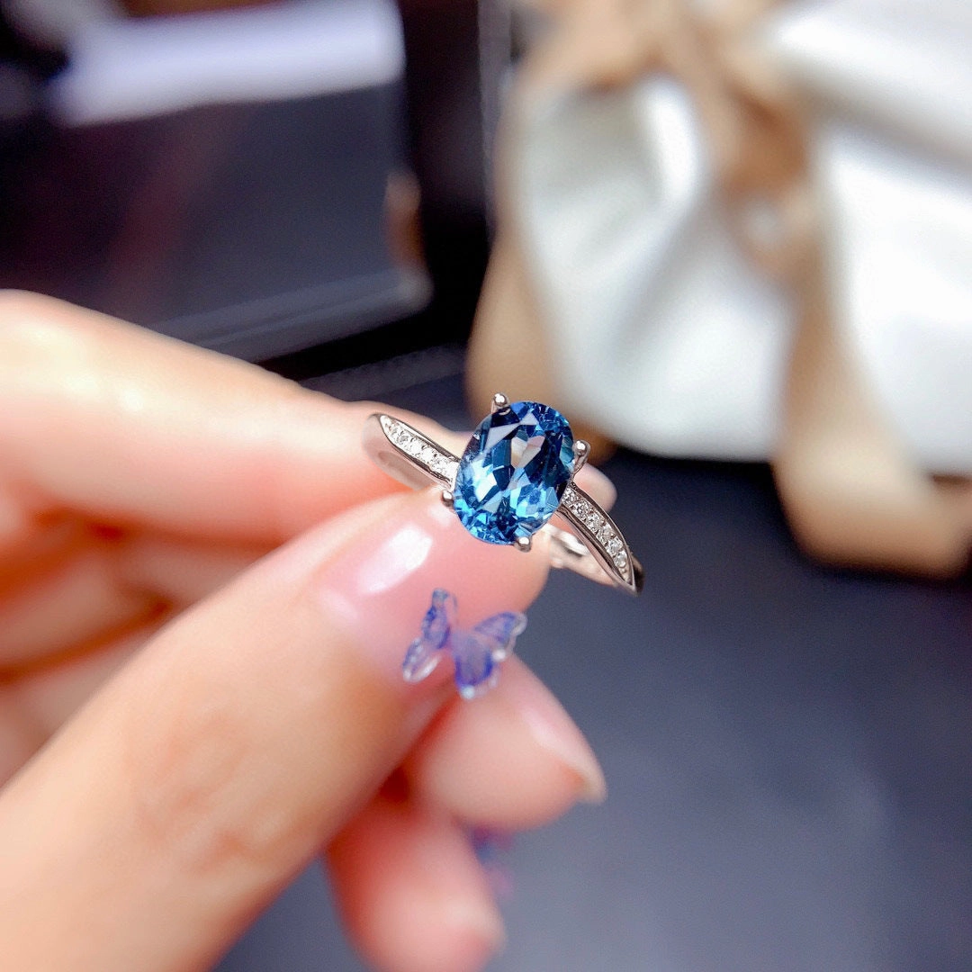 Wholesale Copper Simulated Sapphire Rings