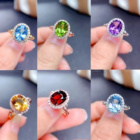 Wholesale Copper Topaz Rings