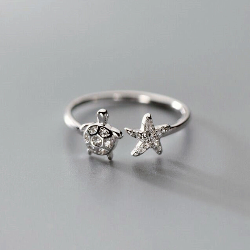 Wholesale Copper Turtle Starfish Ring