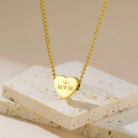 Wholesale Cross-border hot-selling stainless steel cut titanium steel love necklace