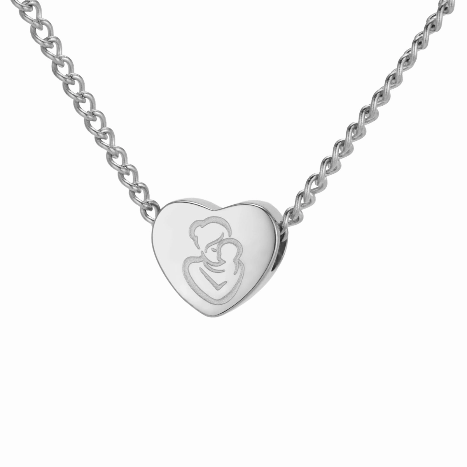 Wholesale Cross-border hot-selling stainless steel cut titanium steel love necklace
