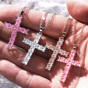 Wholesale Cross Copper Necklace