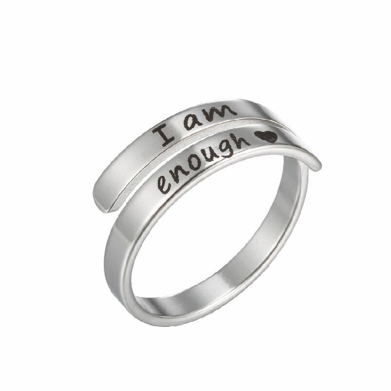 Wholesale Cross English Alphabet Titanium Steel Rings