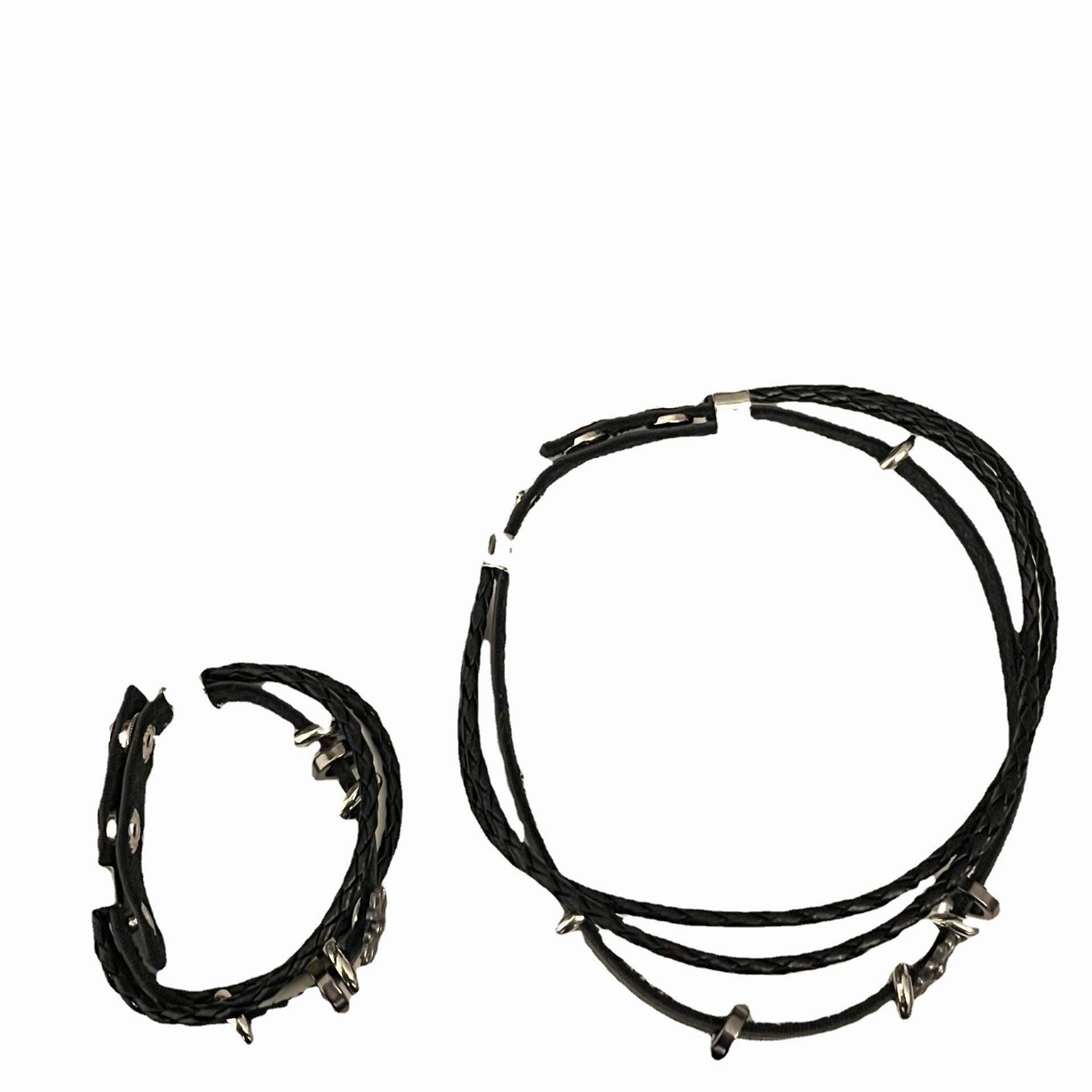Wholesale Cross Men's Vintage Dark Leather Bracelet