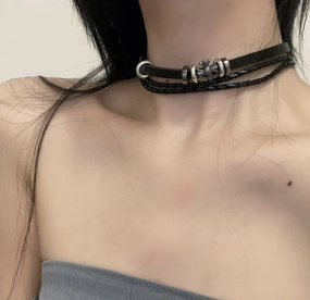 Wholesale Cross Men's Vintage Dark Leather Bracelet
