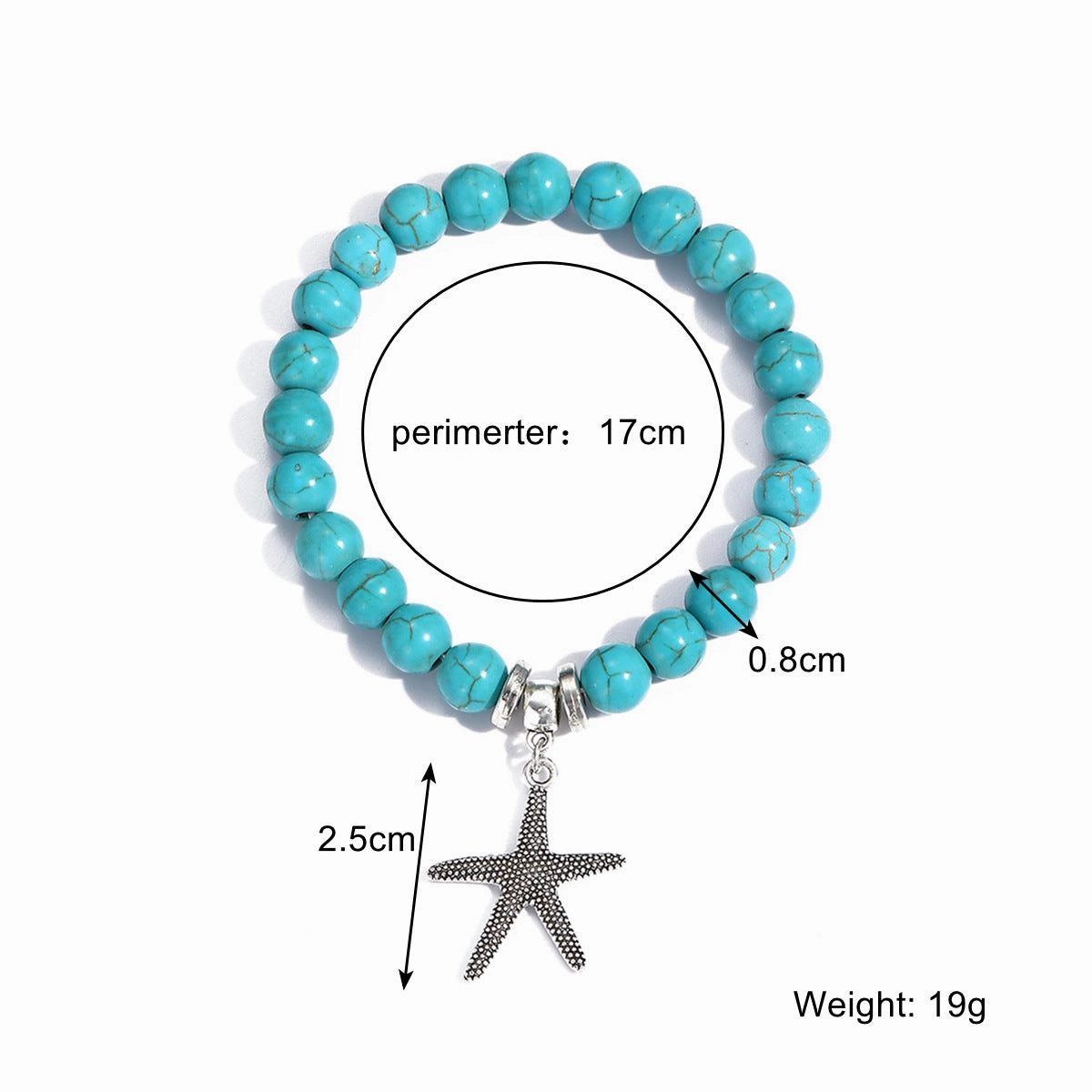 Wholesale Cross Natural Stone Vintage Green Pine Stone Bracelet