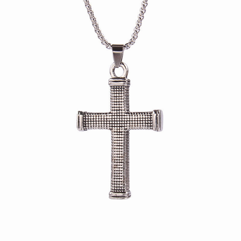 Wholesale Cross Necked Sweaters Stainless Steel Necklace