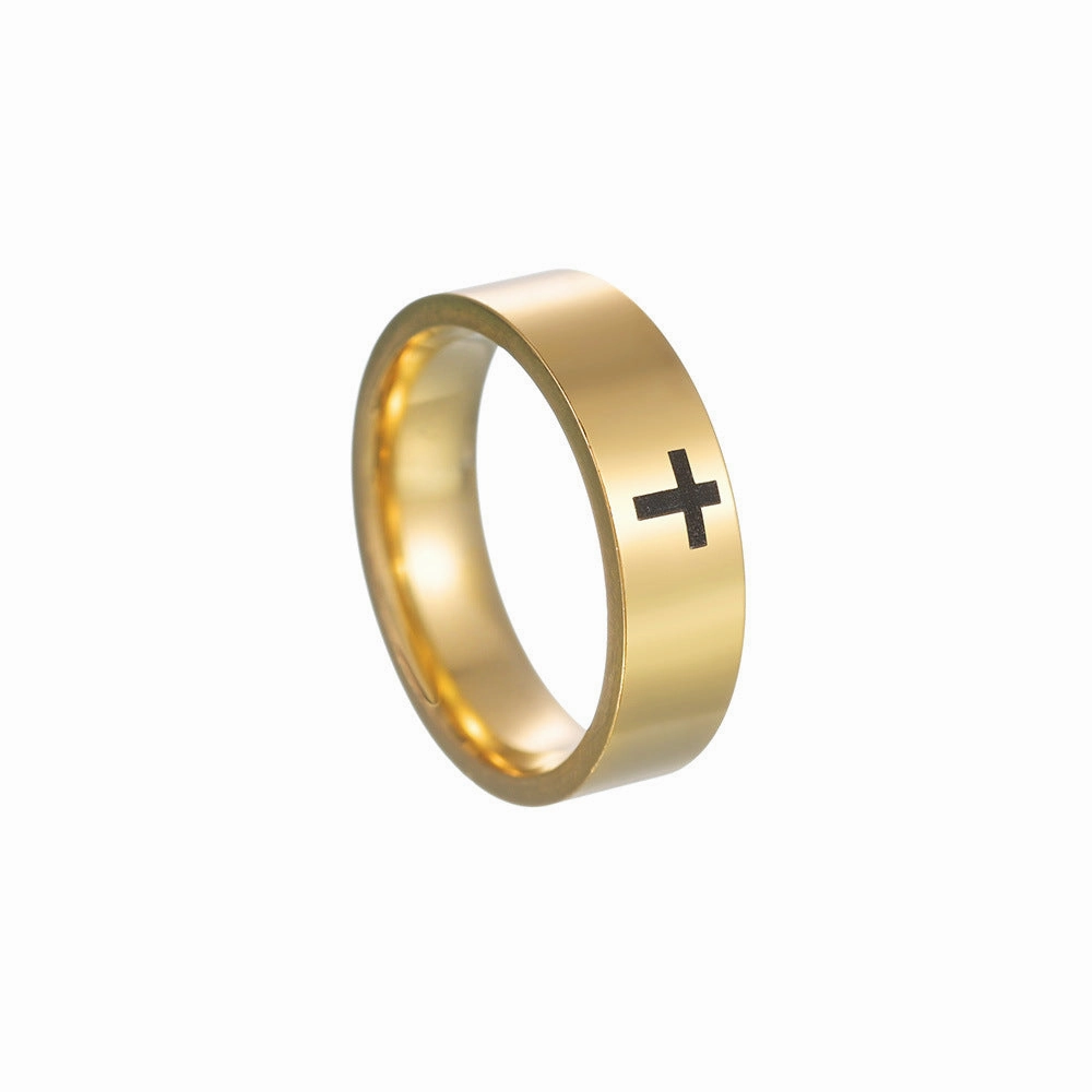 Wholesale Cross Stainless Steel Ring