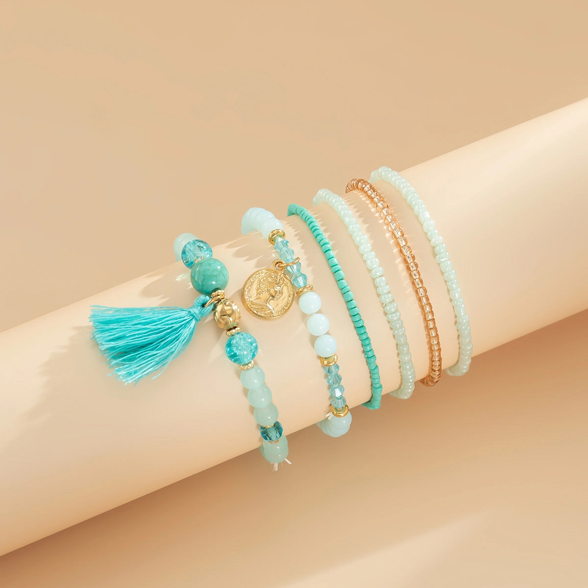 Wholesale Crystal Bead Alloy Bracelet