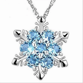 Wholesale Crystal Snow Alloy Necklaces