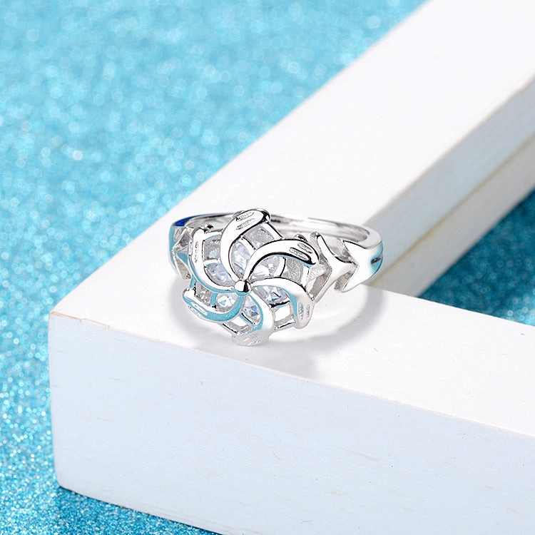 Wholesale Cupronickel Windmill Ring