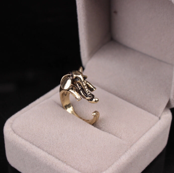 Wholesale Cute Animal Opening Alloy Rings