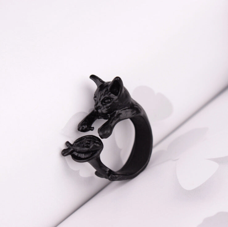Wholesale Cute Animal Opening Alloy Rings