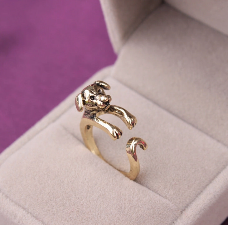 Wholesale Cute Animal Opening Alloy Rings