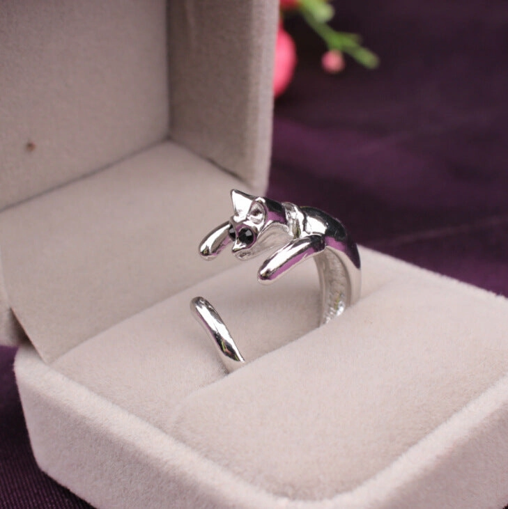 Wholesale Cute Animal Opening Alloy Rings