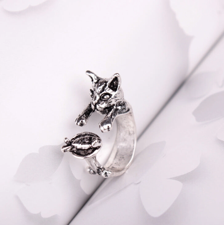 Wholesale Cute Animal Opening Alloy Rings