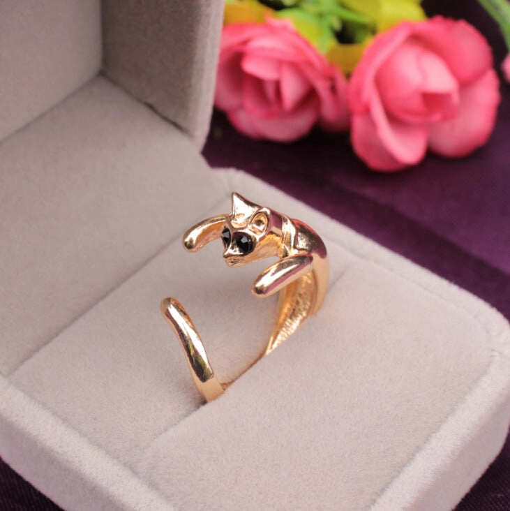 Wholesale Cute Animal Opening Alloy Rings