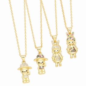 Wholesale Cute Boys Girls Copper Necklaces