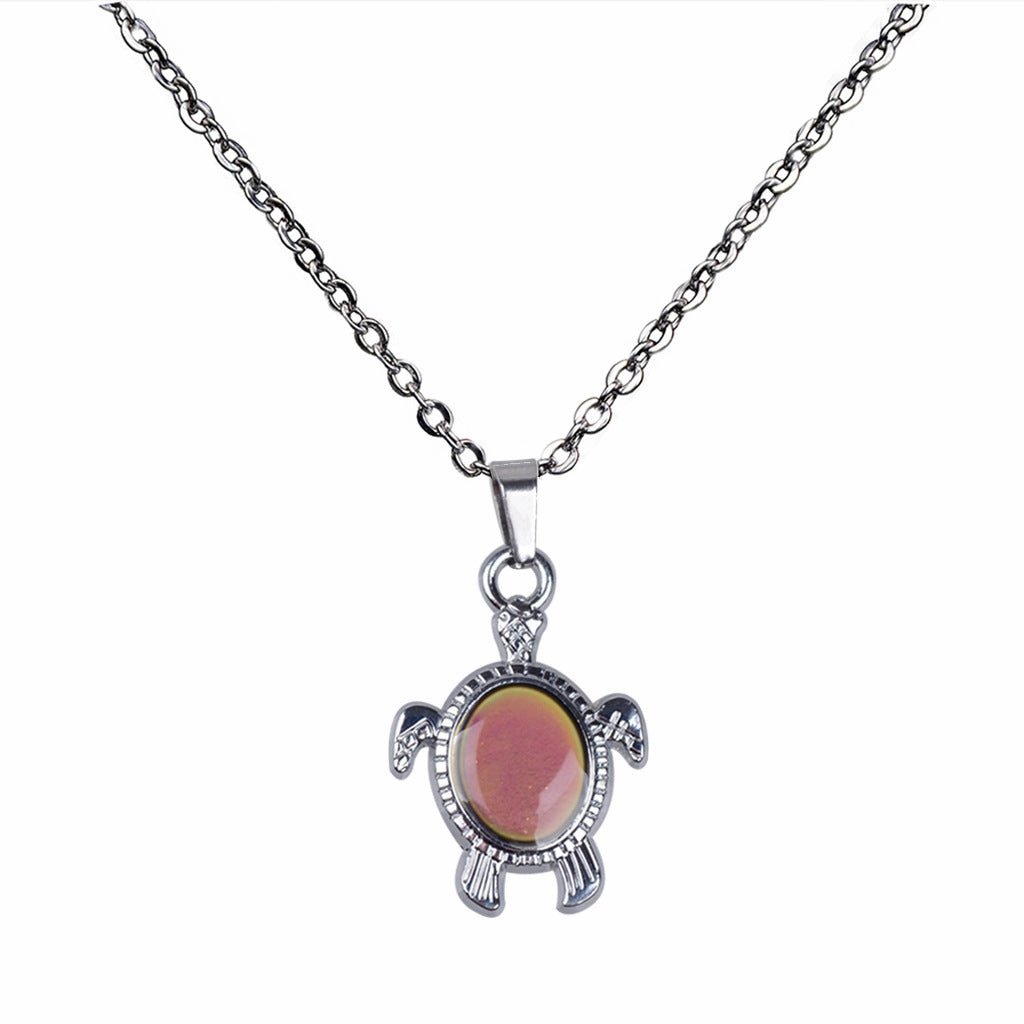 Wholesale Cute Little Sea Turtle Temperature Sensing Color Changing Necklaces