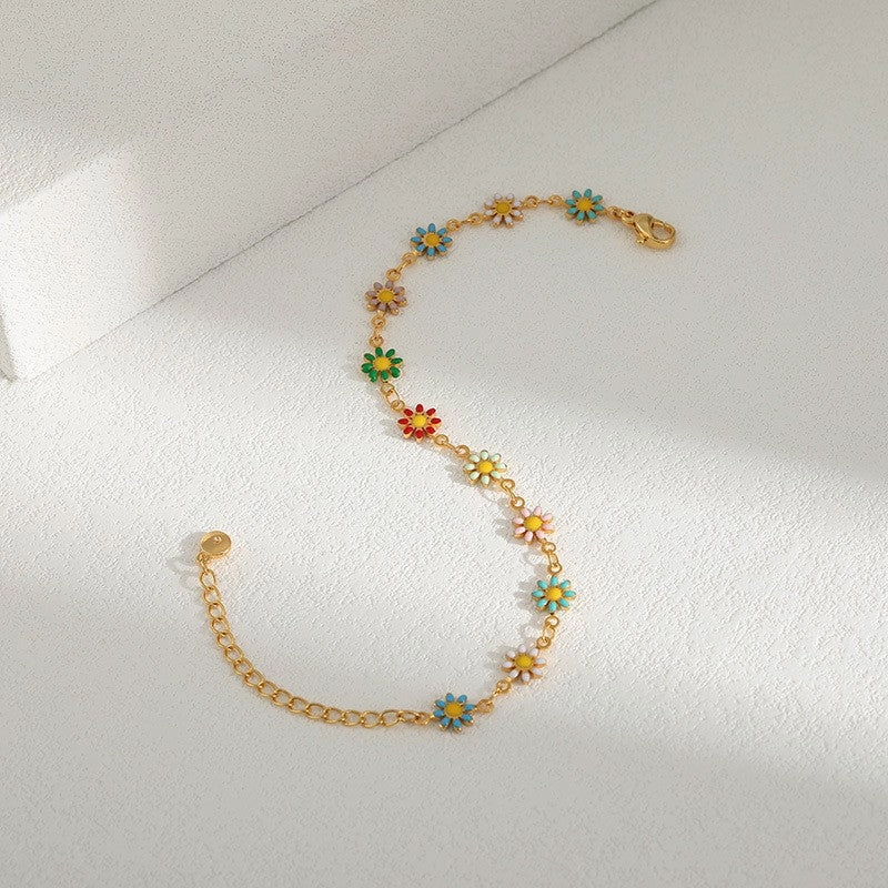 Wholesale Daisy Clavicle Alloy Necklaces