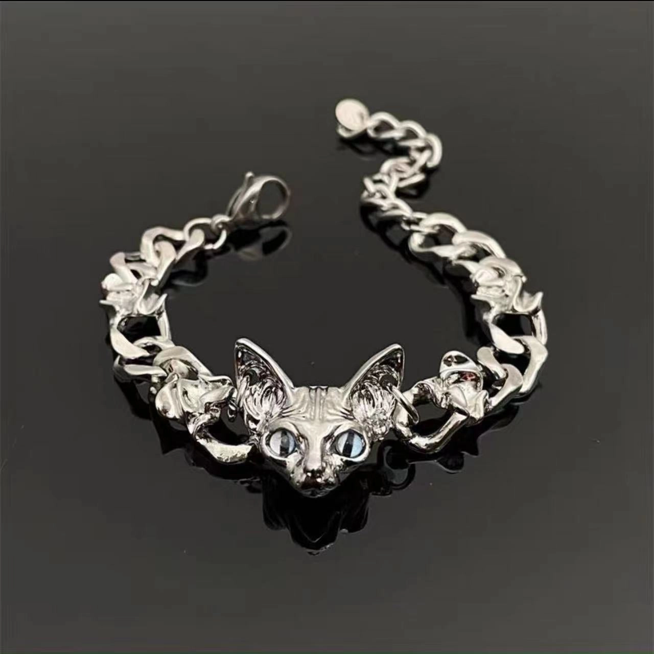 Wholesale Dark Cat Titanium Steel Bracelet