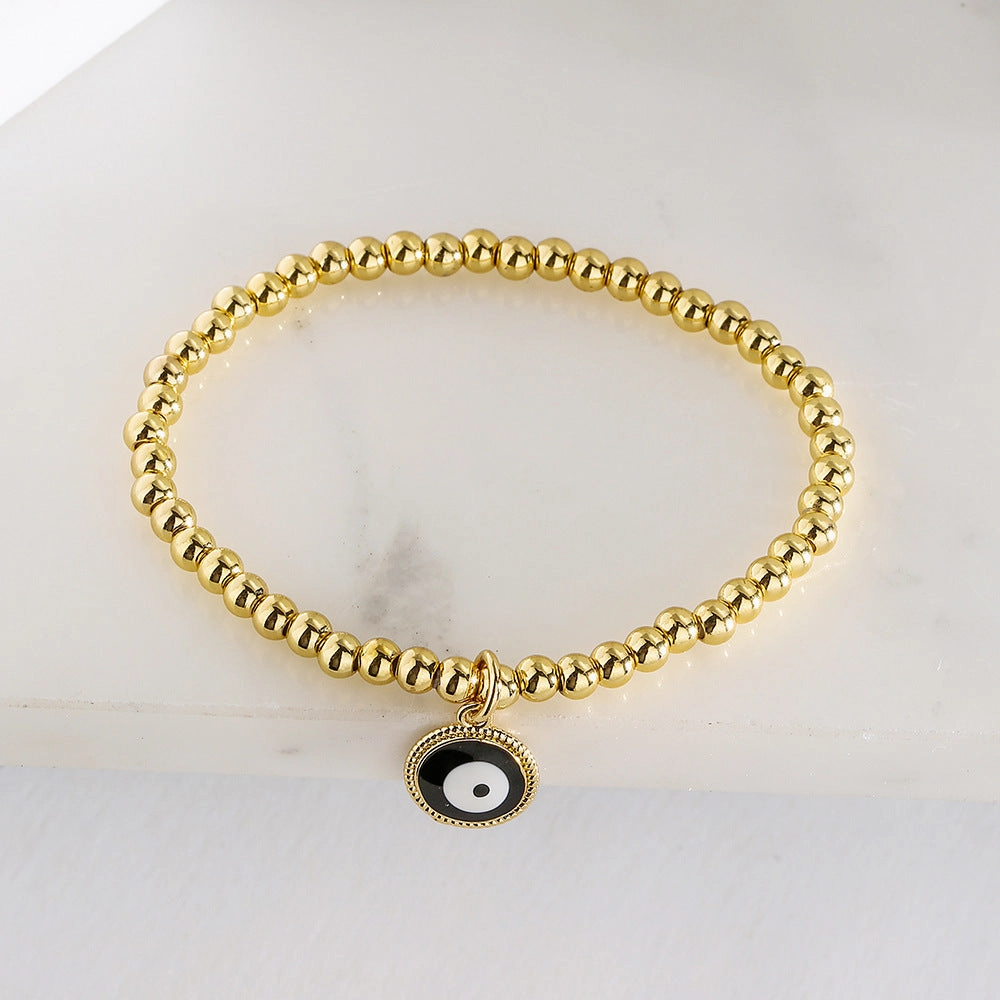 Wholesale Demon Eye Copper Bracelet