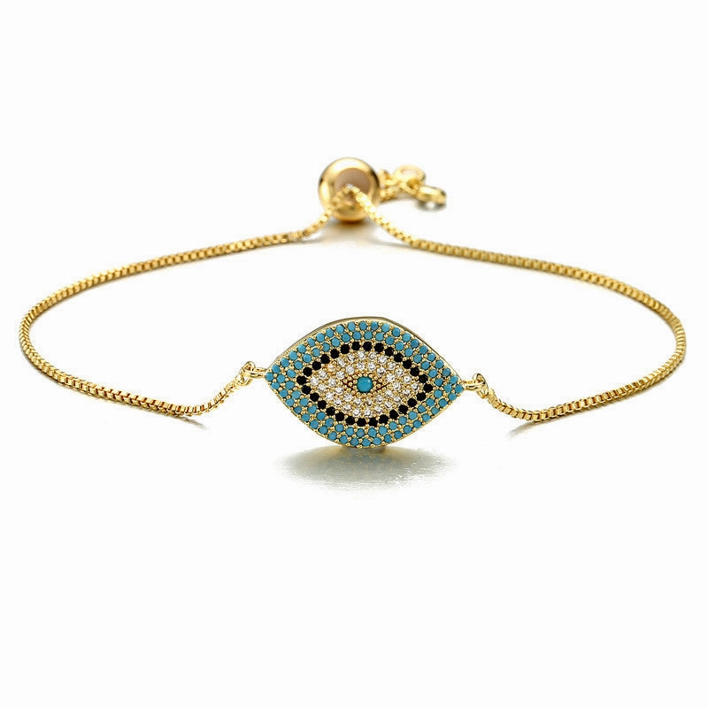 Wholesale Demon Eye Copper Bracelet
