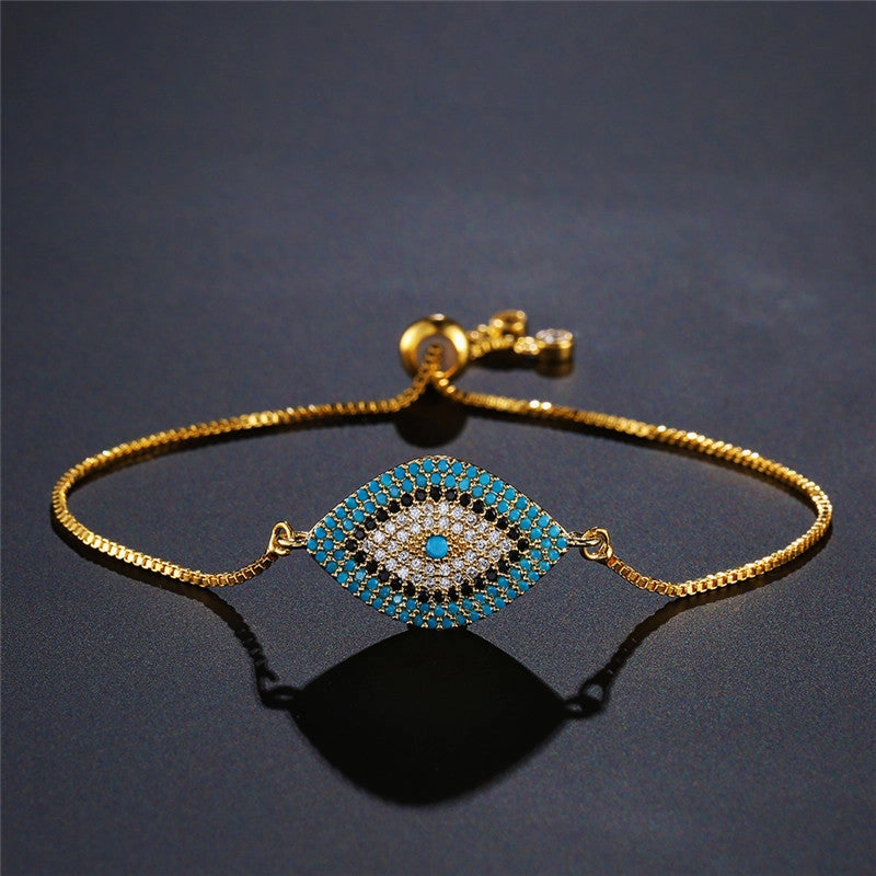 Wholesale Demon Eye Copper Bracelet