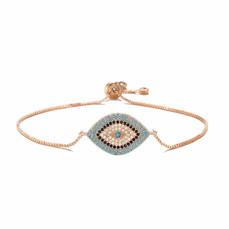 Wholesale Demon Eye Copper Bracelet