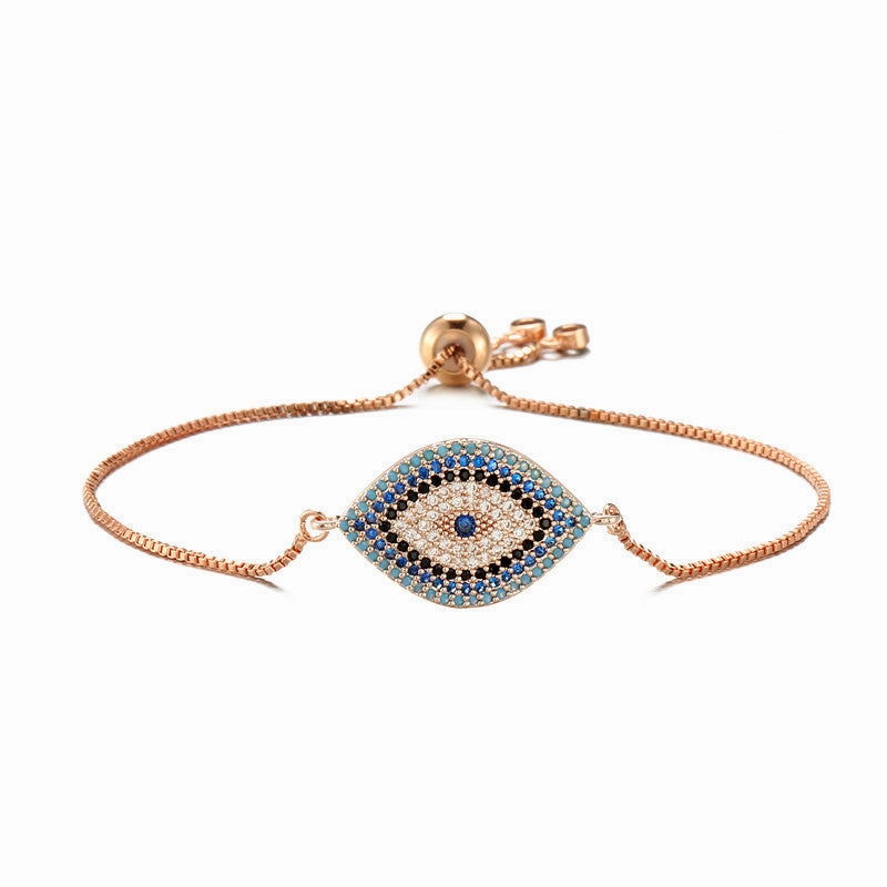 Wholesale Demon Eye Copper Bracelet