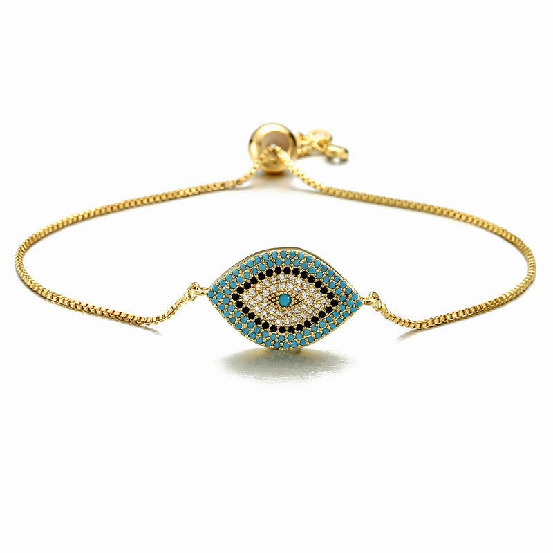 Wholesale Demon Eye Copper Bracelet