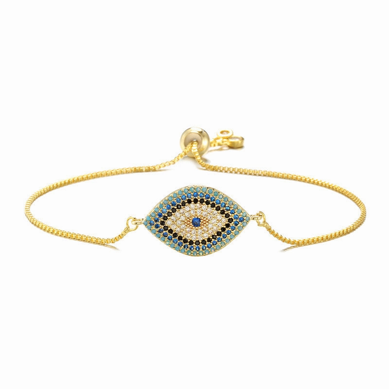 Wholesale Demon Eye Copper Bracelet