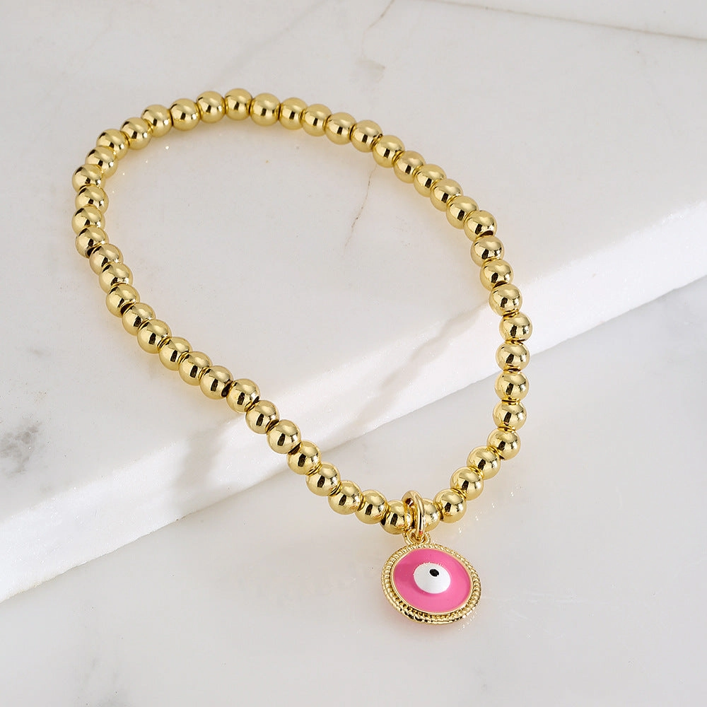 Wholesale Demon Eye Copper Bracelet