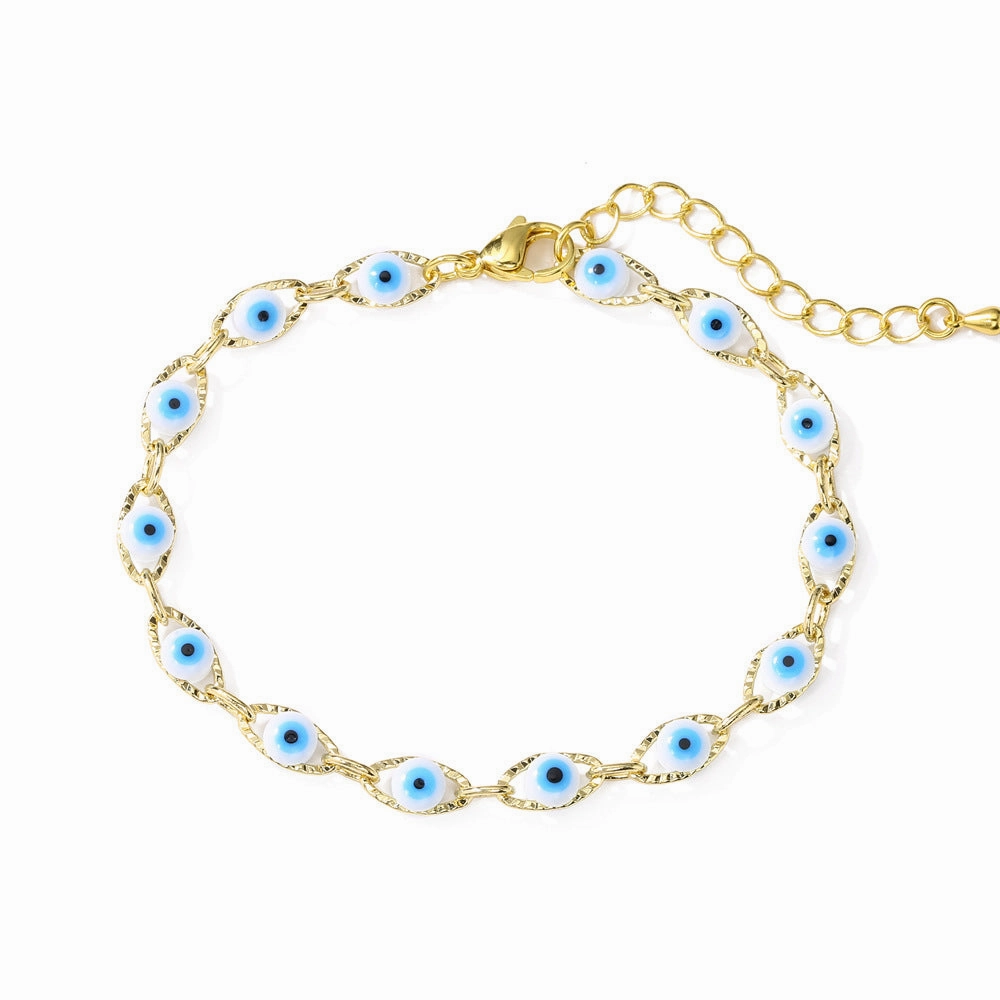 Wholesale Demon Eye Copper Bracelet