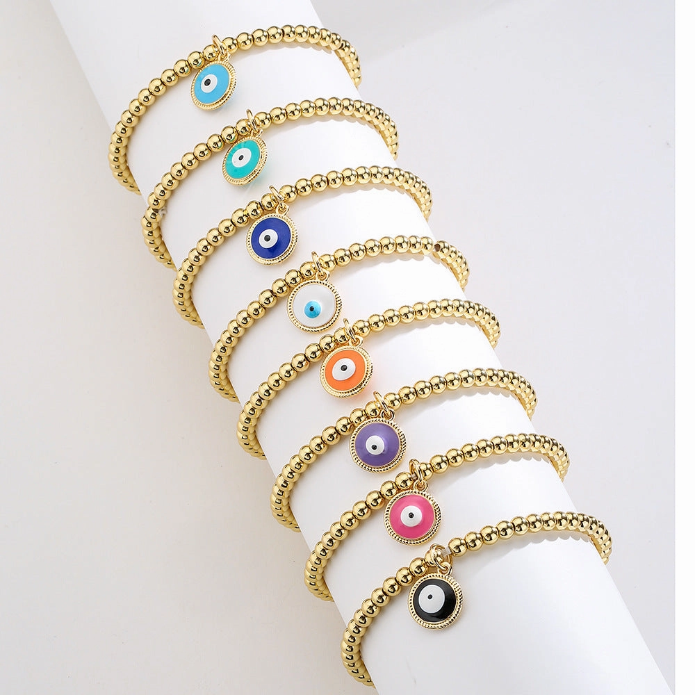 Wholesale Demon Eye Copper Bracelet