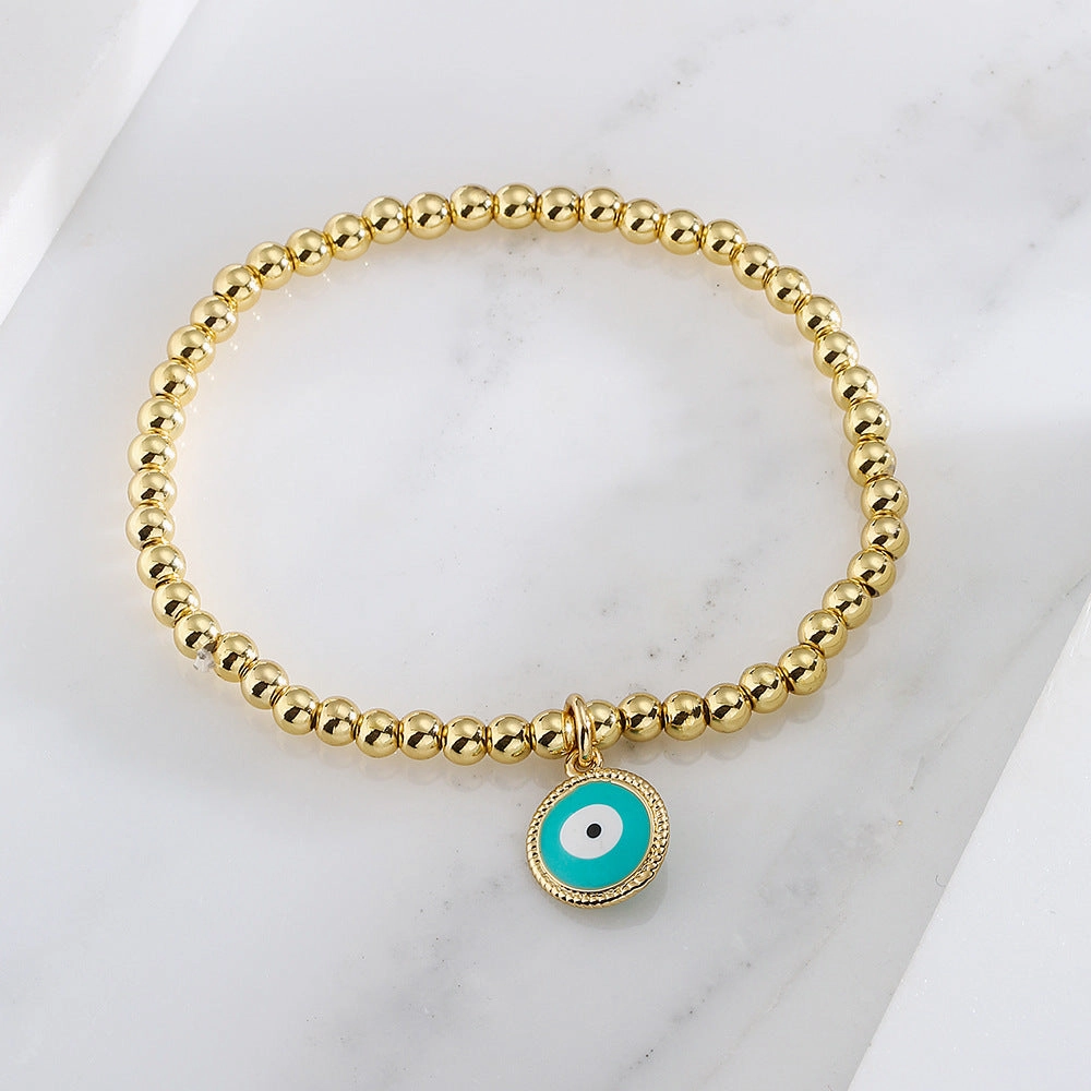 Wholesale Demon Eye Copper Bracelet