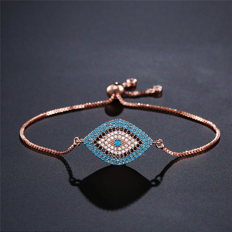 Wholesale Demon Eye Copper Bracelet