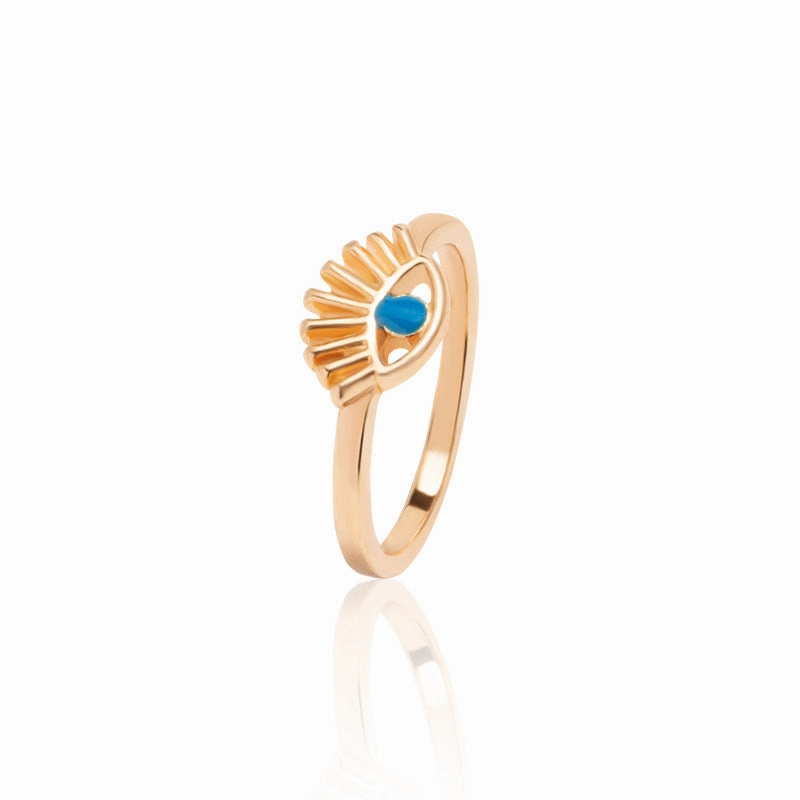 Wholesale Demon Eye Gold Plated Alloy Rings
