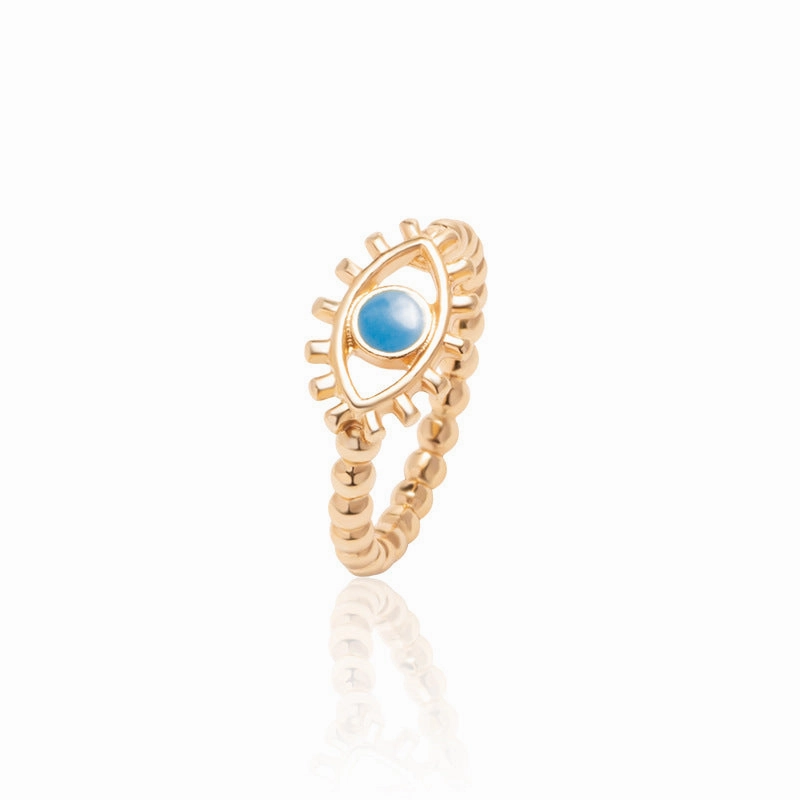 Wholesale Demon Eye Gold Plated Alloy Rings