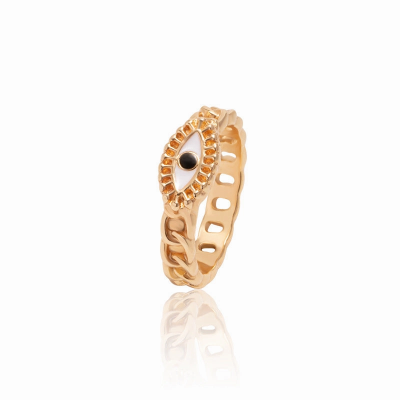 Wholesale Demon Eye Gold Plated Alloy Rings