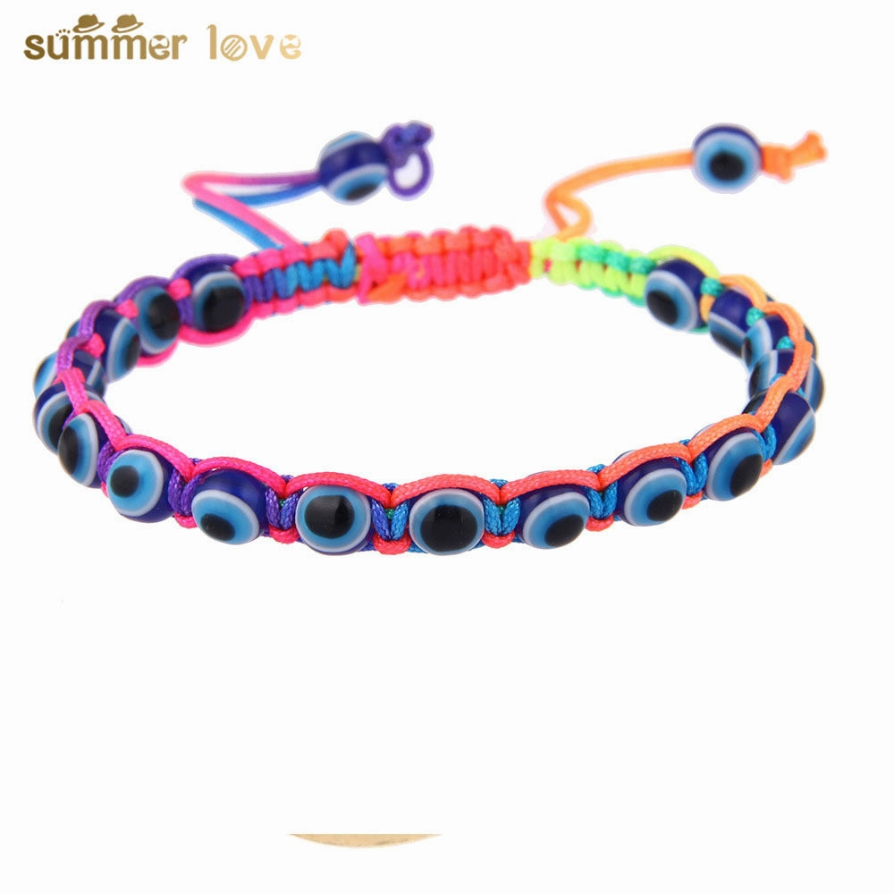Wholesale Devil Eye Braided Cord Bracelet