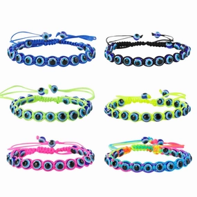 Wholesale Devil Eye Braided Cord Bracelet