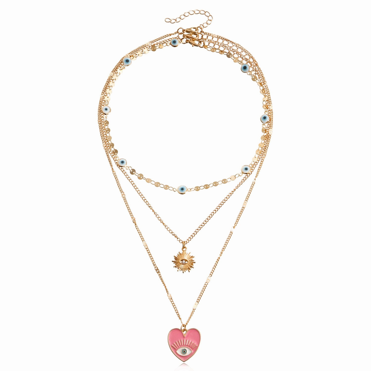 Wholesale Devil Eye Clavicle Alloy Necklaces