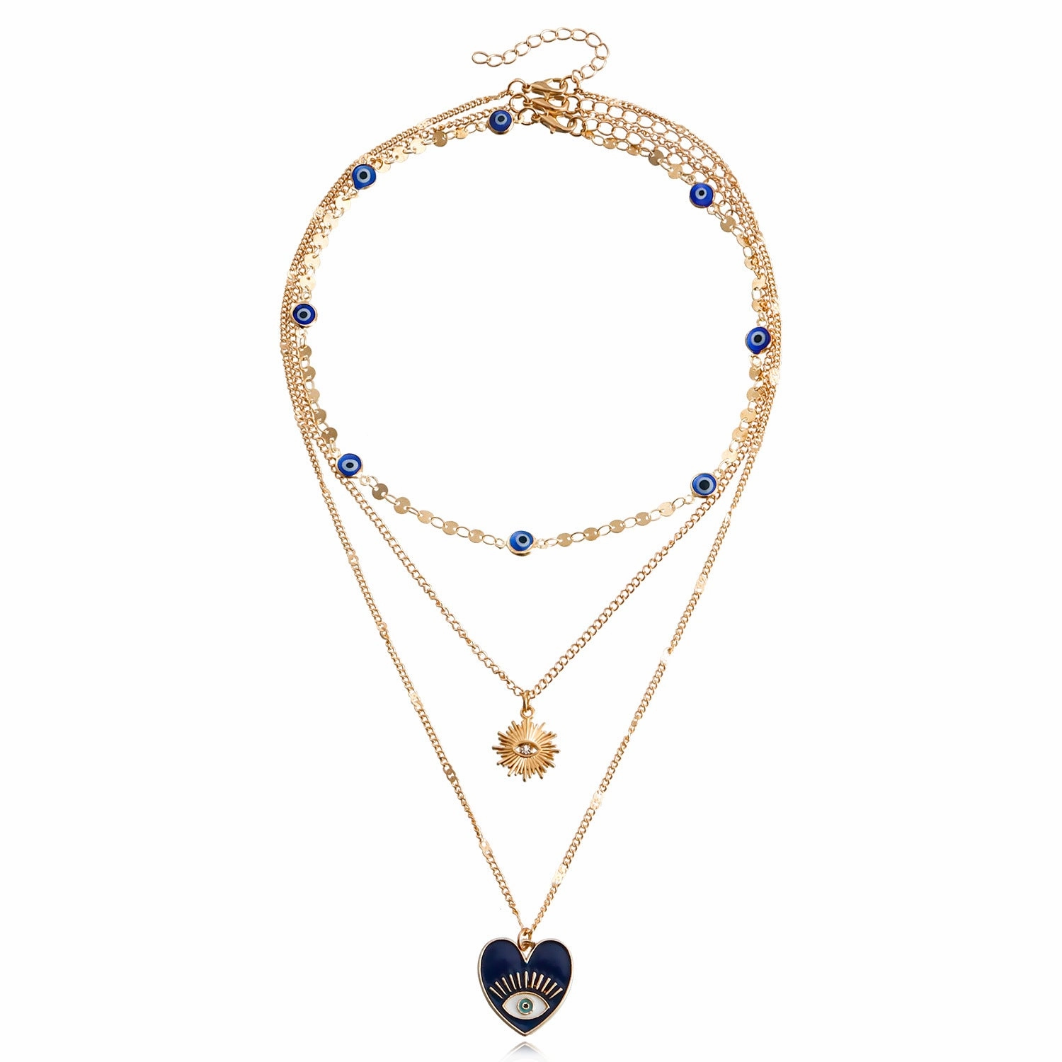 Wholesale Devil Eye Clavicle Alloy Necklaces