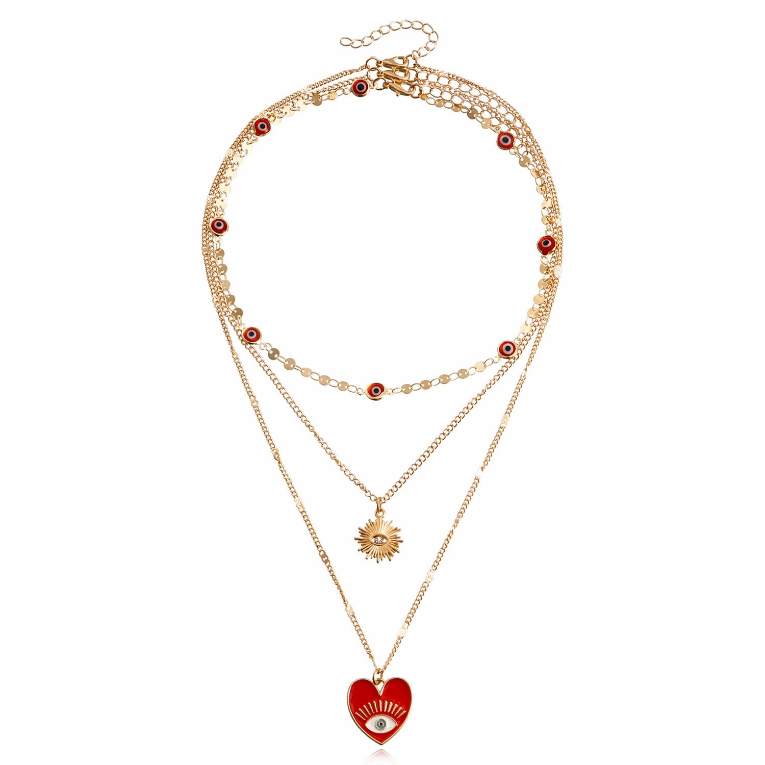 Wholesale Devil Eye Clavicle Alloy Necklaces