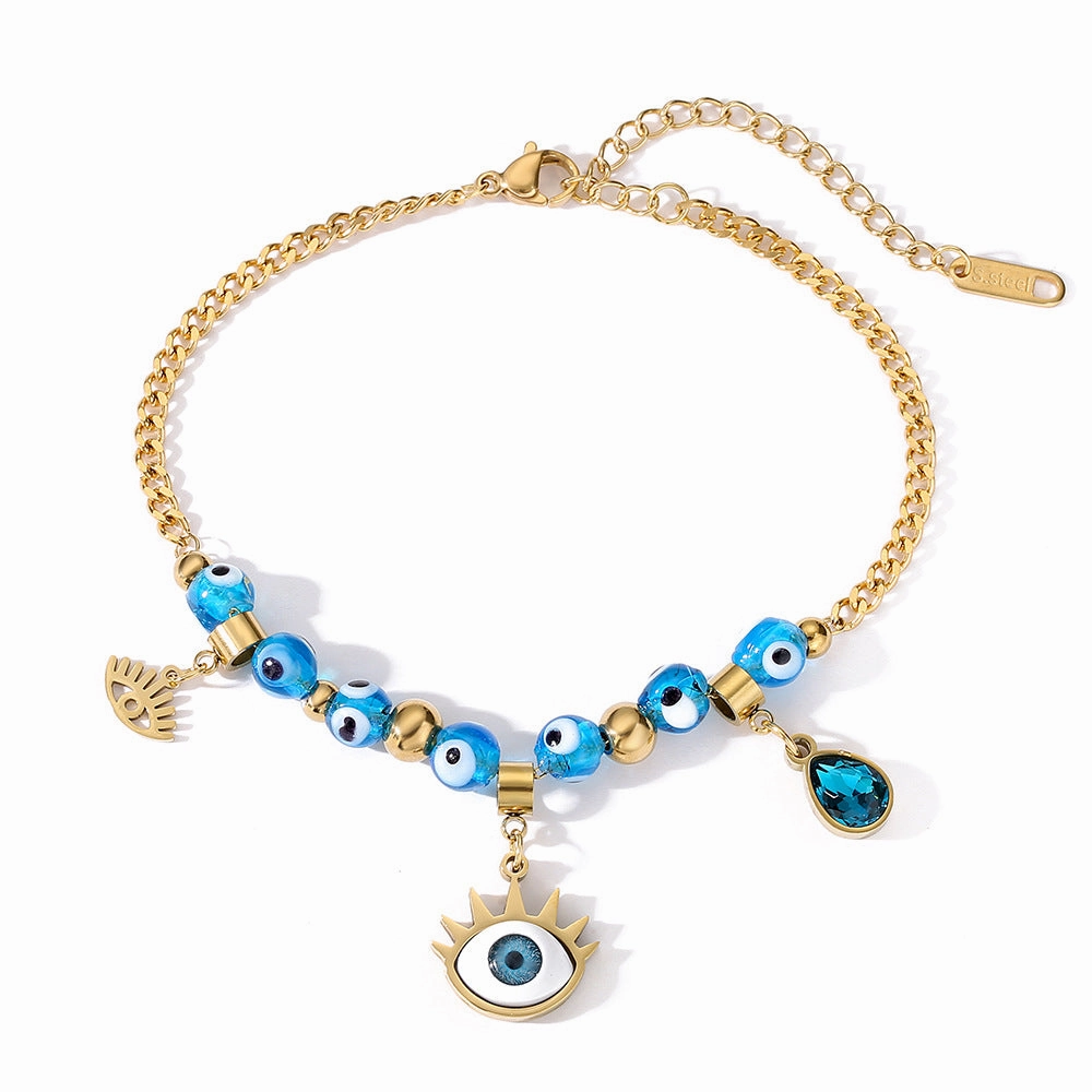 Wholesale Devil Eye Elephant Titanium Steel Bracelet